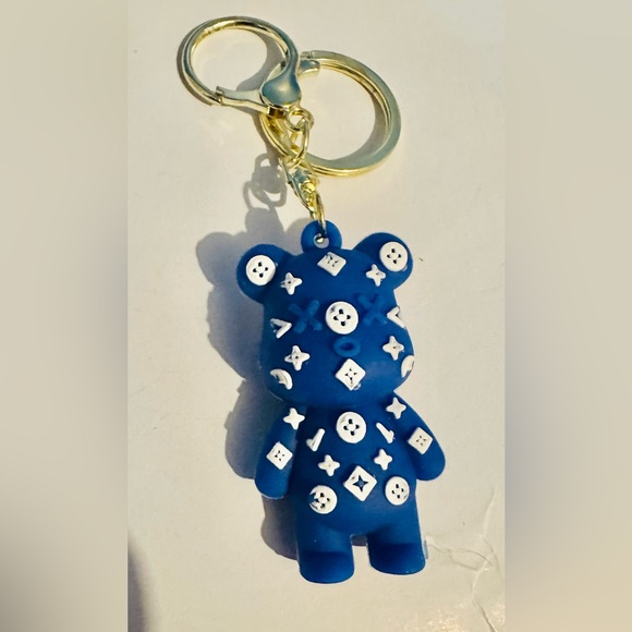 Handbags - Adorable Bear Bagcharm/Keychain (Blue)